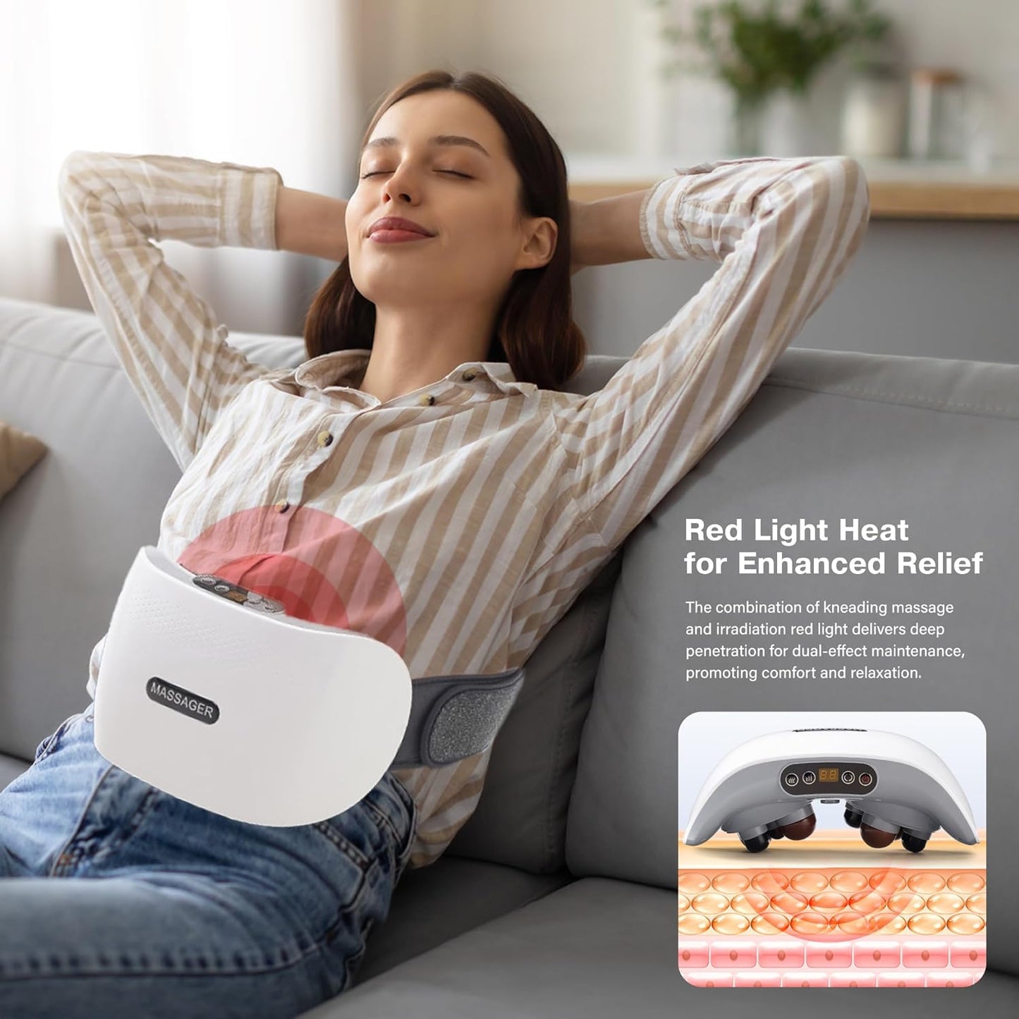 Abdominal Stomach Belly Massager Belt