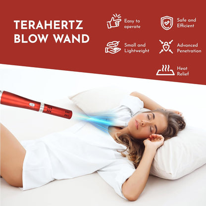 Therapeutic Terahertz Frequency Blow Wand
