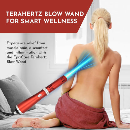 Therapeutic Terahertz Frequency Blow Wand